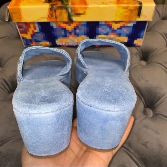 New Jeffrey Campbell Mix-Up Platform Slide Sandal - Picture 7 of 8